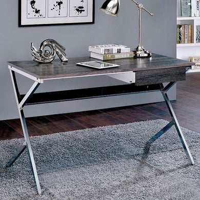 Yildun Contemporary Style Computer Desk, Gray