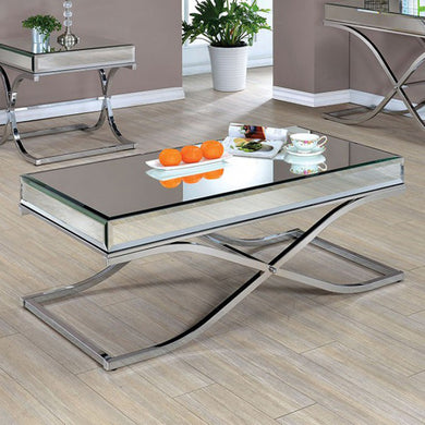 Sundance Contemporary Coffee Table, Chrome Finish