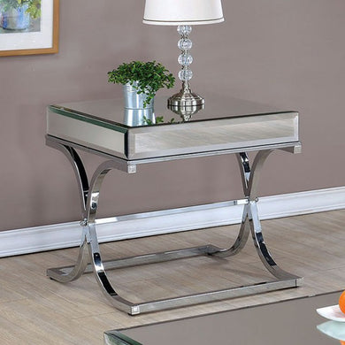 Sundance Contemporary End Table, Chrome Finish