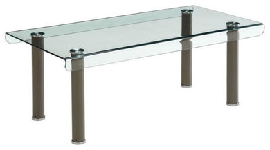 Walkerville II Contemporary Style Coffee Table, Champagne