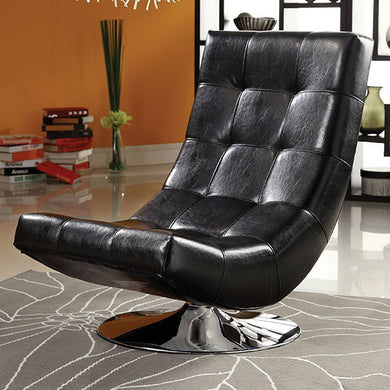 Trinidad Contemporary Swivel Chair, Black