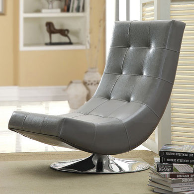 Trinidad Contemporary Swivel Chair, Gray