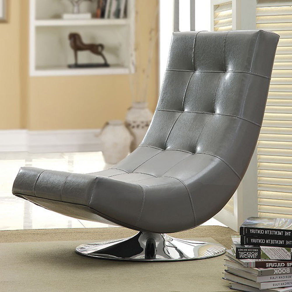 Trinidad Contemporary Swivel Chair, Gray