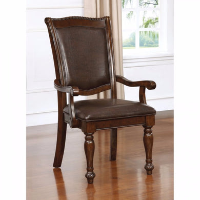 Alpena Traditional Arm Chair, Brown Cherry, Set Of 2