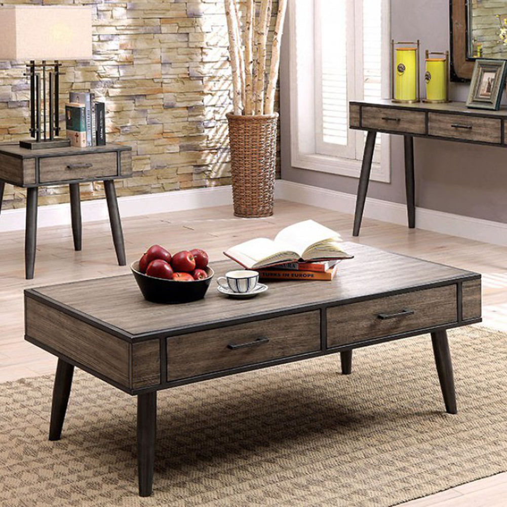 Vilhelm II Mid-Century Modern Coffee Table In Gray