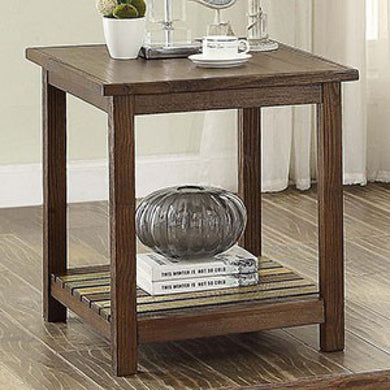 Whitwell Cottage End Table In Brown Cherry Finish
