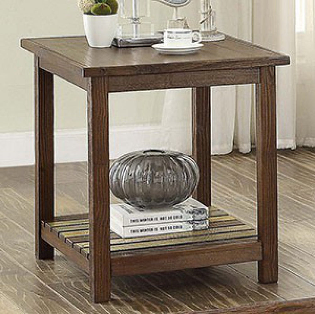 Whitwell Cottage End Table In Brown Cherry Finish