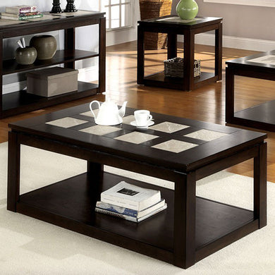 Verona Contemporary Coffee Table In Espresso