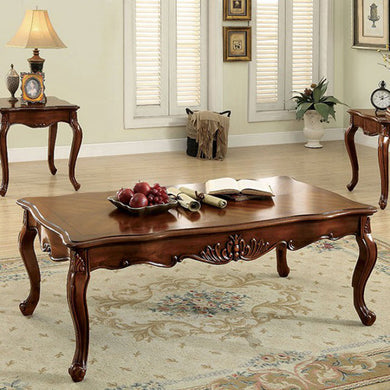 Zahir Traditional Coffee Table In Dark Oak Finish