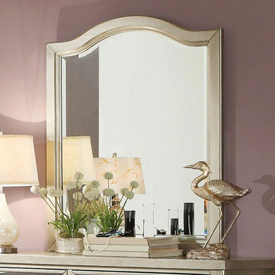 Adeline Contemporary Mirror In Silver