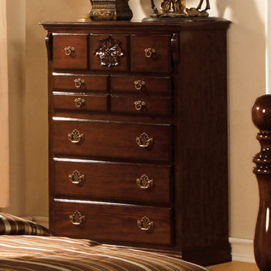 Wooden  Chest In  Dark Pine Brown