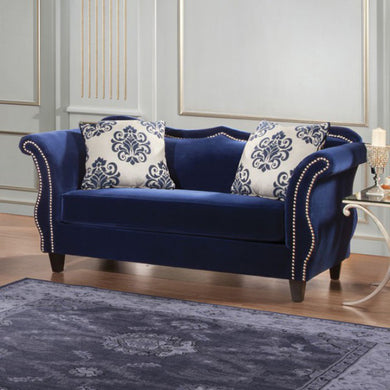 Zaffiro Royal Blue  Love Seat