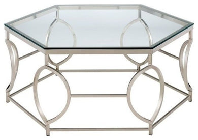 Zola Geometric Shape Contemporary Style Coffee Table