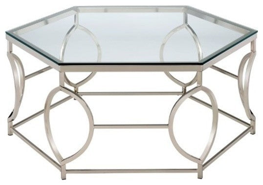 Zola Geometric Shape Contemporary Style Coffee Table