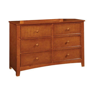 Trendy Wooden Youth Dresser, Oak Brown
