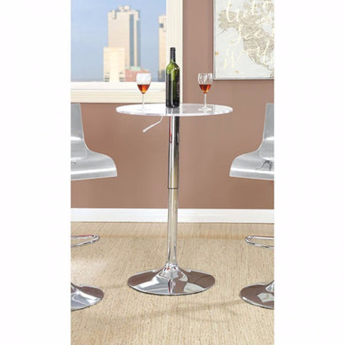 Trixy Contemporary Bar Table, Chrome