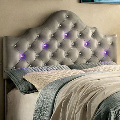 Aldebaran Contemporary Style Headboard , Gray