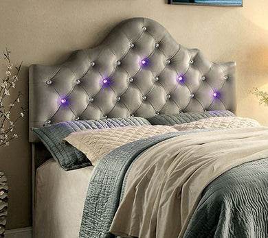 Aldebaran Contemporary Headboard King Size Headboard, Gray