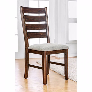 Wallis Transitional Side Chair, Walnut Finish, Set Of 2