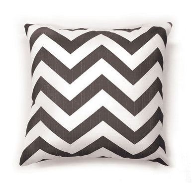 Zoe Contemporary Pillow, Gray Chevron, Set of 2