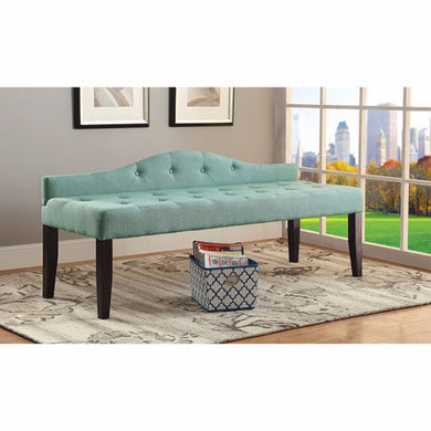 Alipaz Contemporary Large Bench, Blue Finish