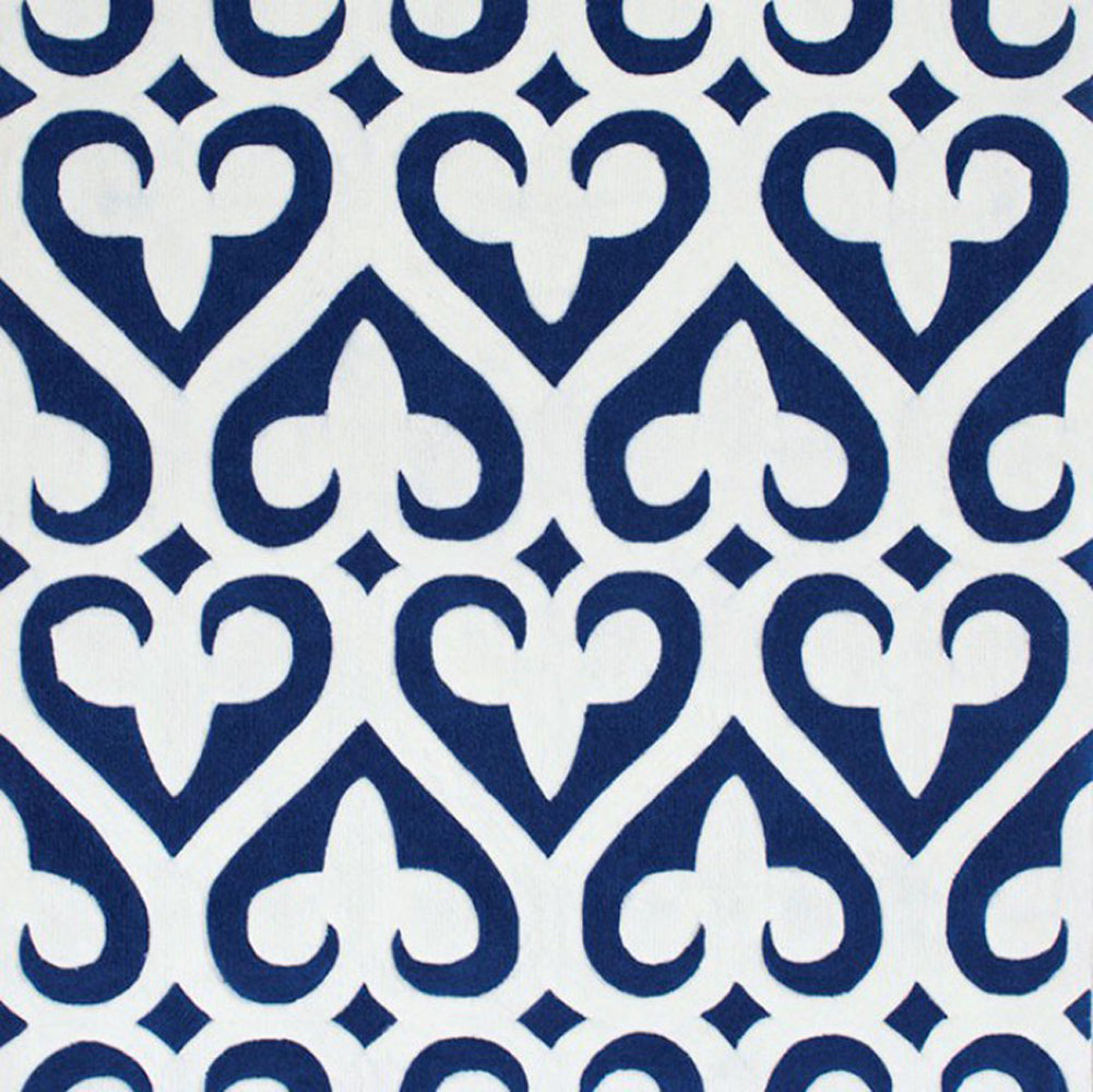 Agape Contemporary Area Rug Cobalt