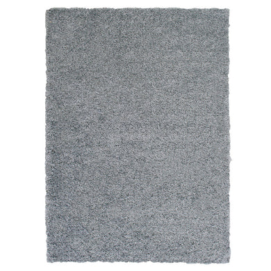 Zafirah Contemporary Area Rug, Solid Silver