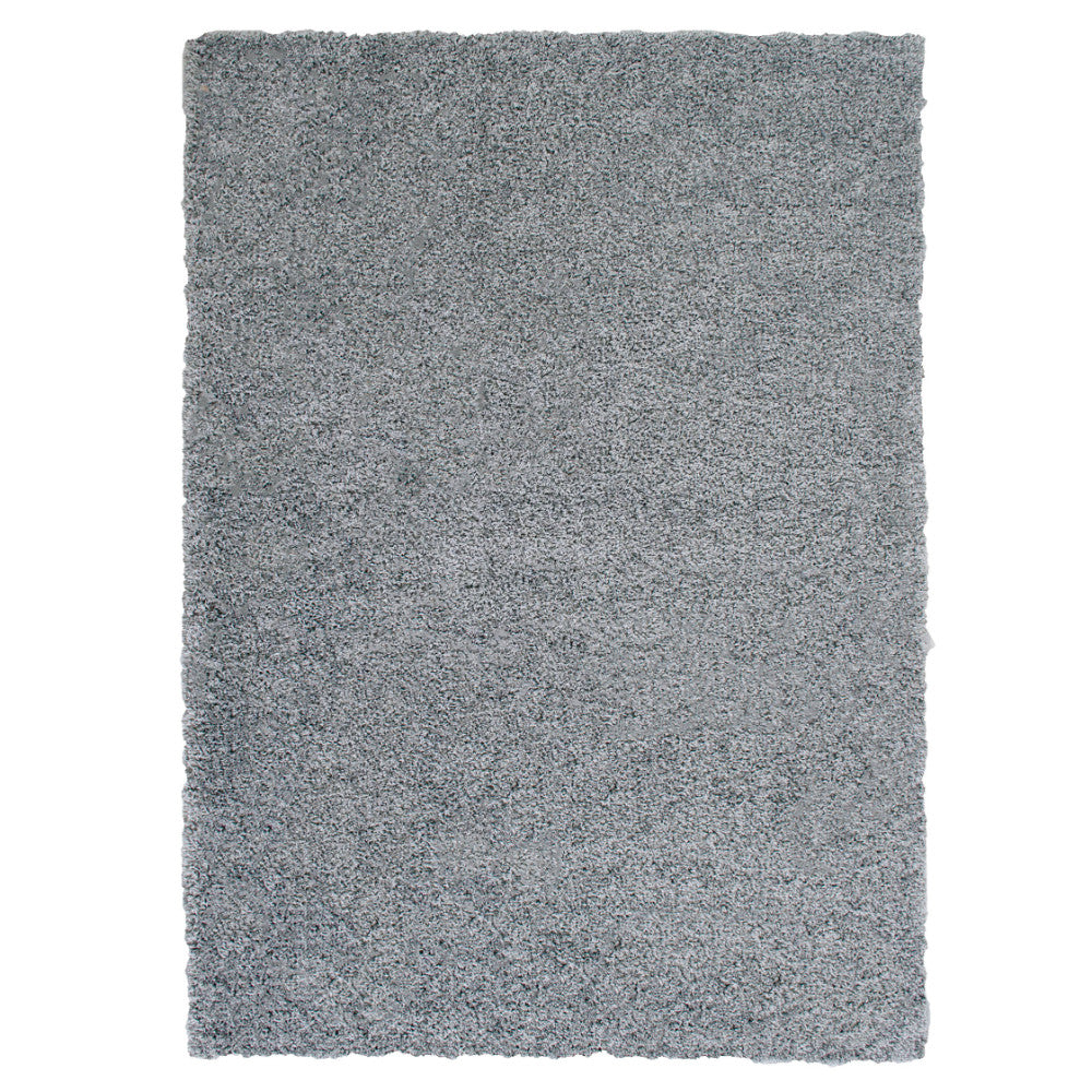 Zafirah Contemporary Area Rug, Solid Silver