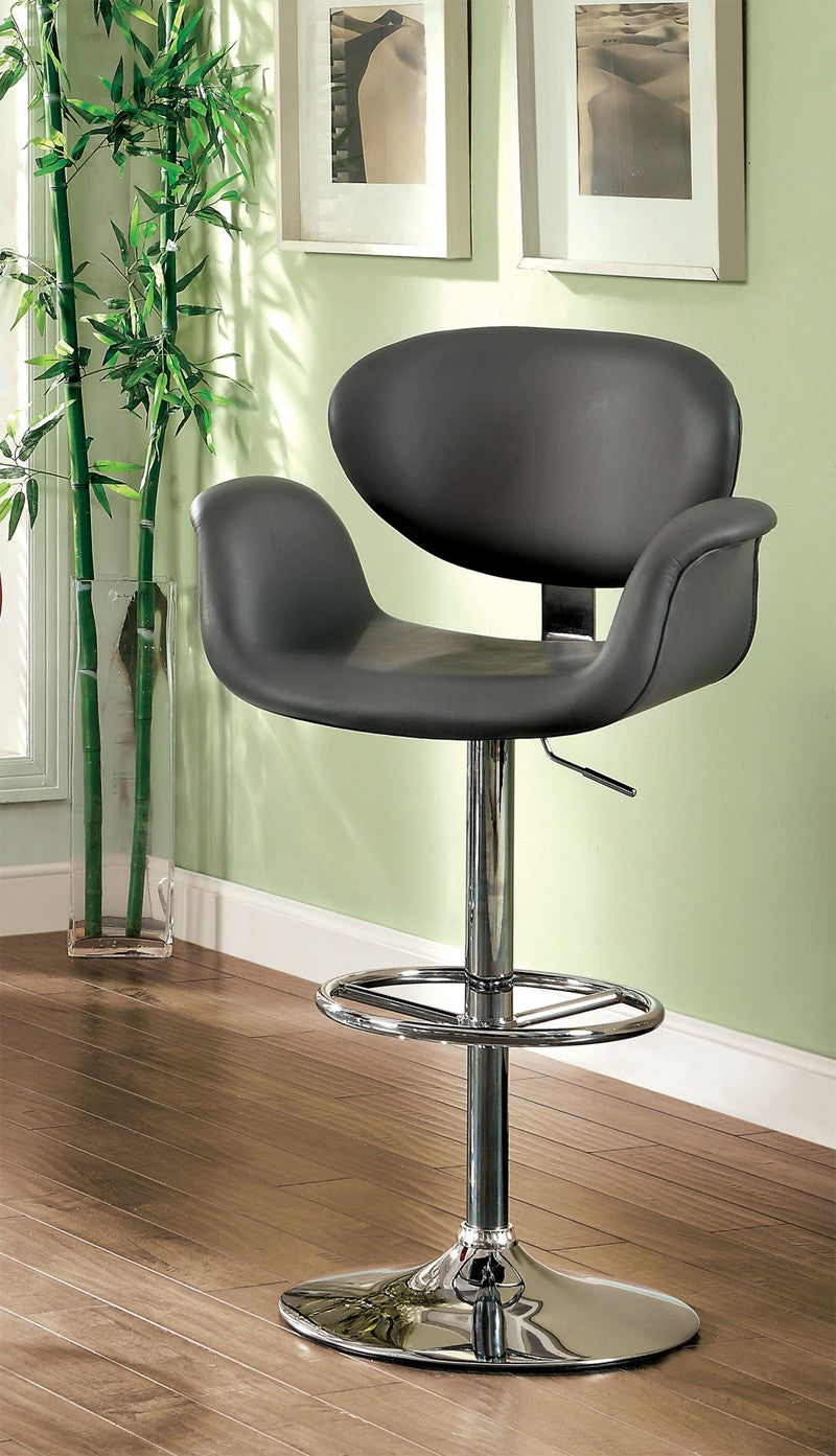 Alimos Contemporary Bar Stool With Gray - Cal Foam