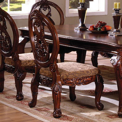 Tuscany I Traditional Side Chair, Antique Cherry, Set Of Two