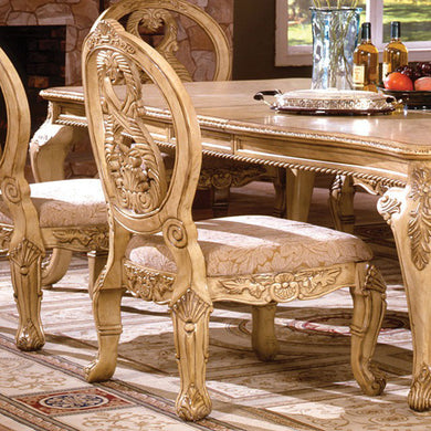 Tuscany Iii Traditional Side Chair, Antique White, Set Of 2