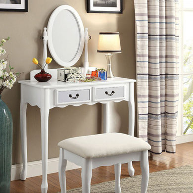 ADRIANA Transitional Vanity, White