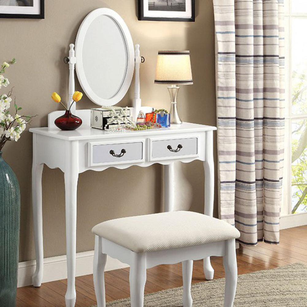 ADRIANA Transitional Vanity, White