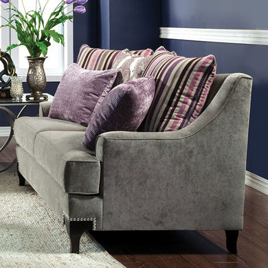 Viscontti Opulent Love Seats Traditional Style, Gray