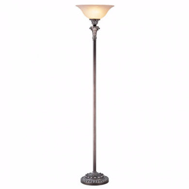 Vera Amora Lightning Torchiere Lamp, Silver
