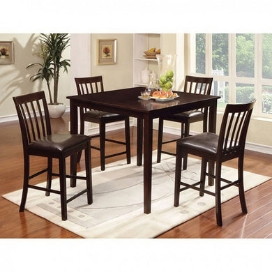Wrangler  5Pc Counter Height Table Set, Espresso Finish