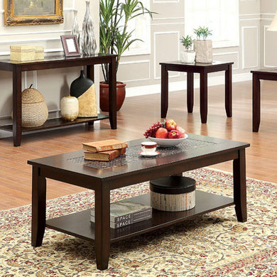 Townsend III Kivaha Coffee Table, Dark Cherry, Set Of 3