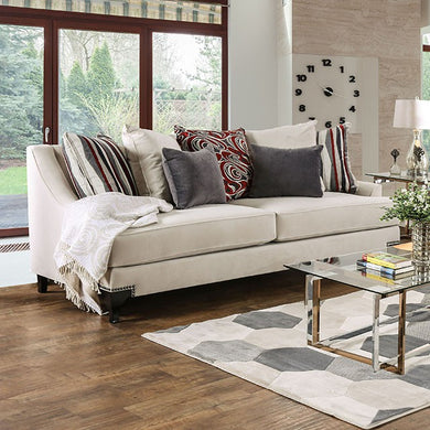 Viscontti Epicurean Cushy Sofa, White
