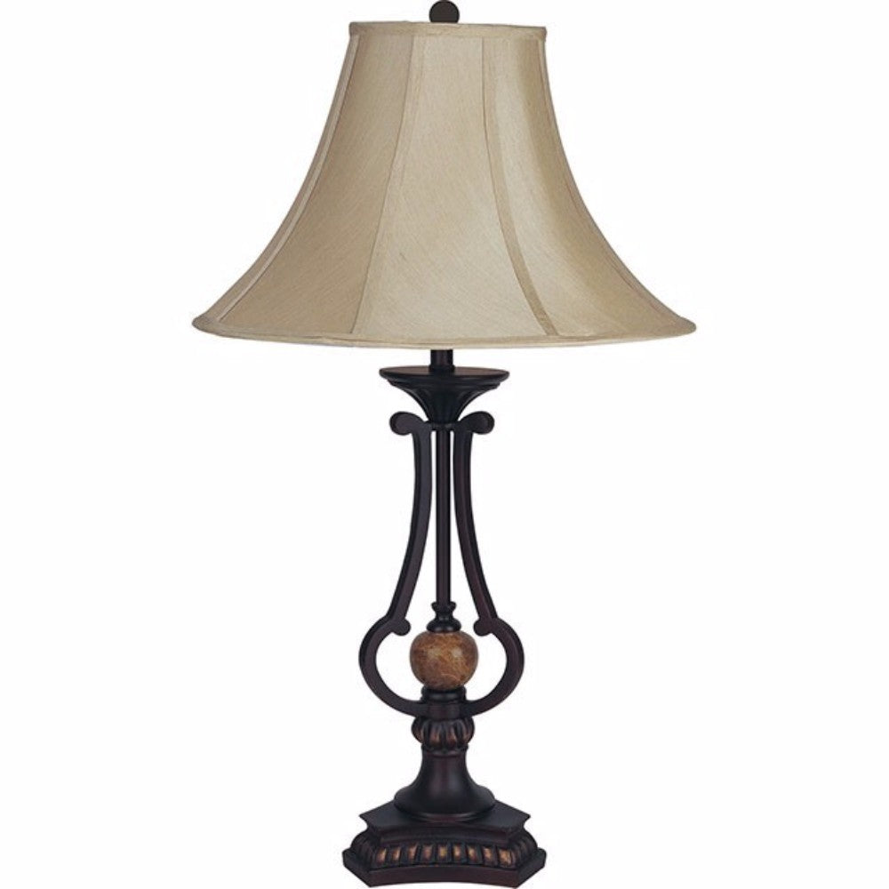 Zali Traditional Table Lamp, Set of two,  Espresso