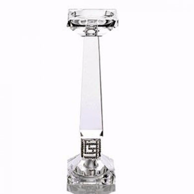 Amund Glass Candle Holder, Set of 6, Silver