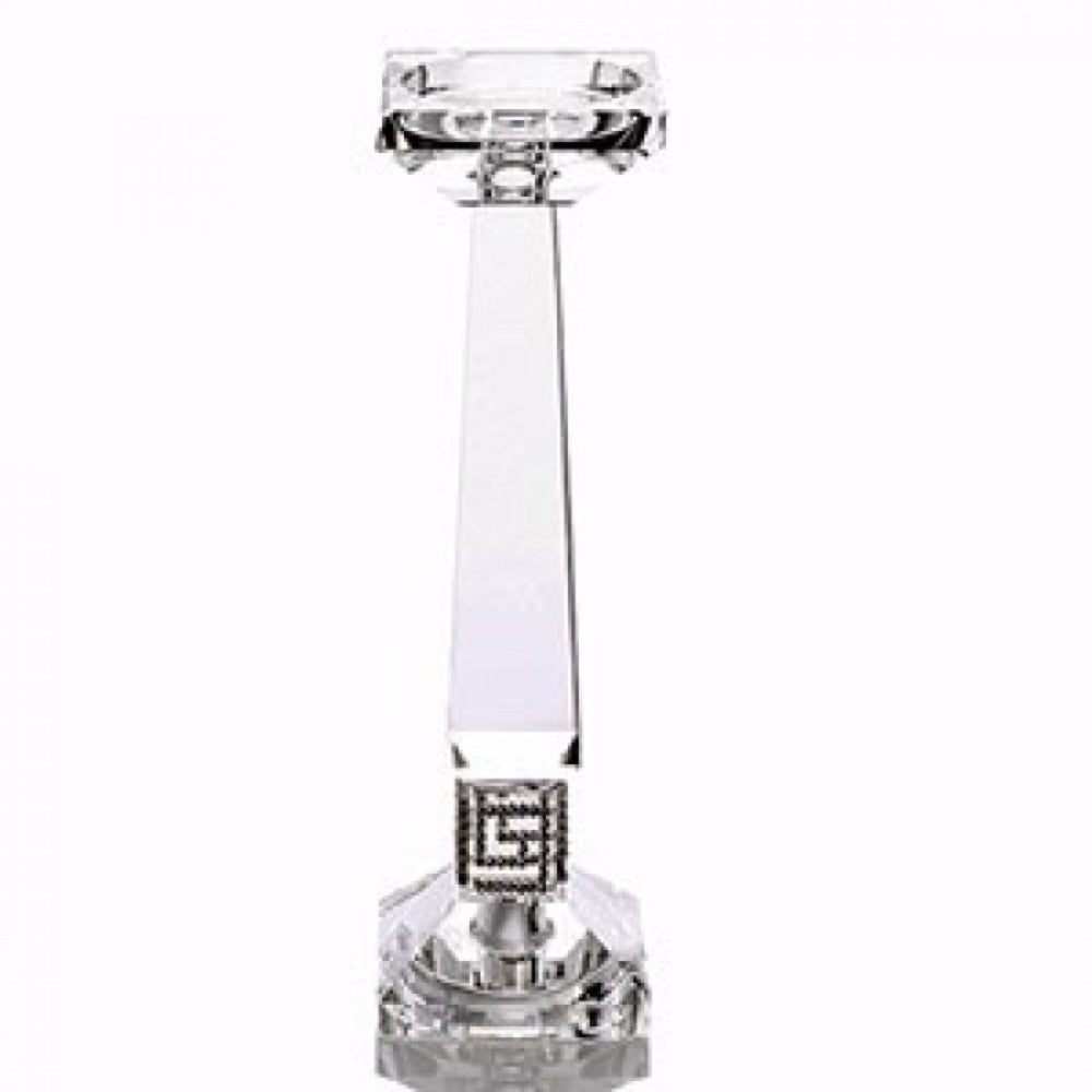 Amund Glass Candle Holder, Set of 6, Silver