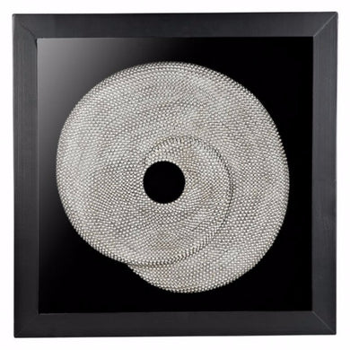 Sylvia Transitional Style Wall Plaque,Pearl Stone