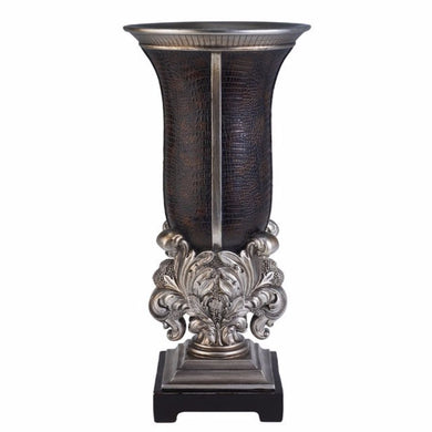 Tracey Decorative Vase, Set of 4, Sterling Silver, Brown