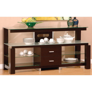 Alluring Utility TV Stand / Room Accent, Brown