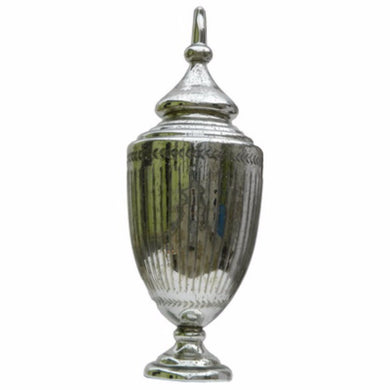 Tall Ginger Jar, Shiny Silver