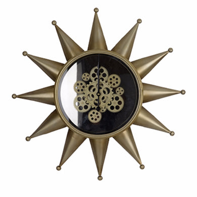 Stylized Matt Gold Clock