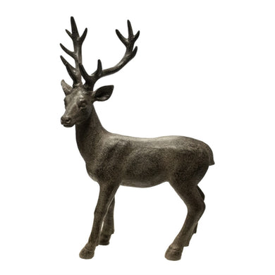 Well-made Standing Deer Figurine, Brown