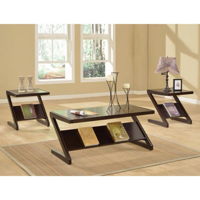 ZACHARY Cocktail Set Tabel Pack Of 3, Brown