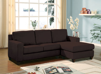 Vogue Sectional Sofa, Brown