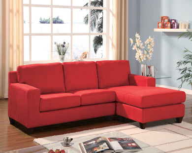 Vogue Sectional Sofa, Red